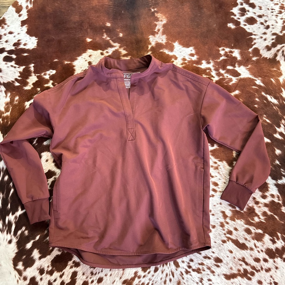 Figs Technical Collection Mauve Pullover Top size xs